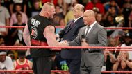 Kurt Angle, Brock Lesnar,